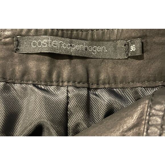 Coster Copenhagen Lamb Leather Skirt Size EU 36 Black - Picture 10 of 10